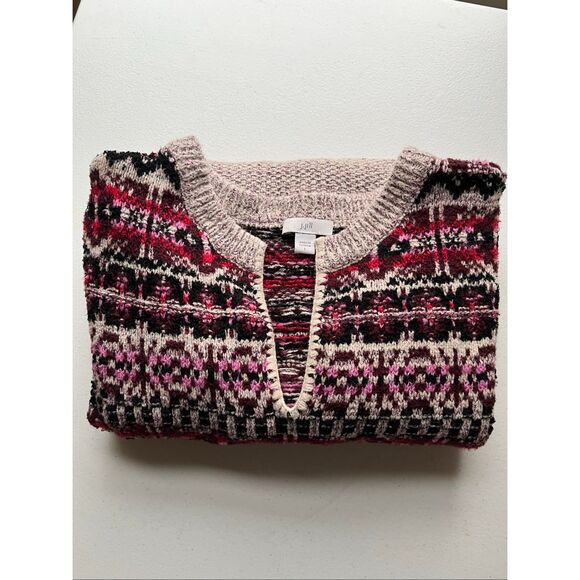 J Jill Fair Isle Sweater and hat - L - Picture 5 of 11
